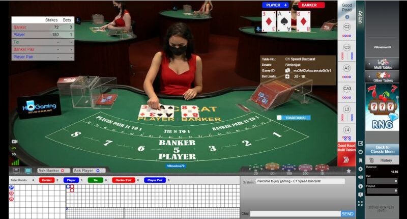 Cách chơi 1 ván Baccarat tại nhà cái cơ bản