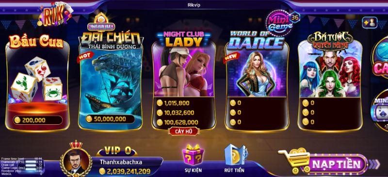 Kho game độc đáo có tại cổng cược RikVIP