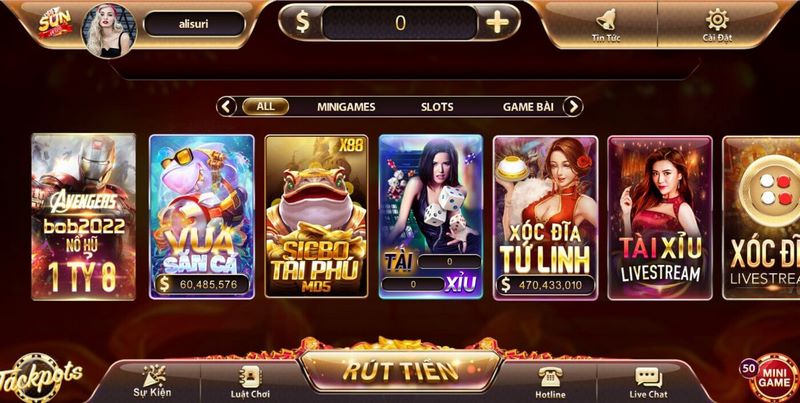 Đa dạng game đổi thưởng được cung cấp từ nhà phát hành uy tín