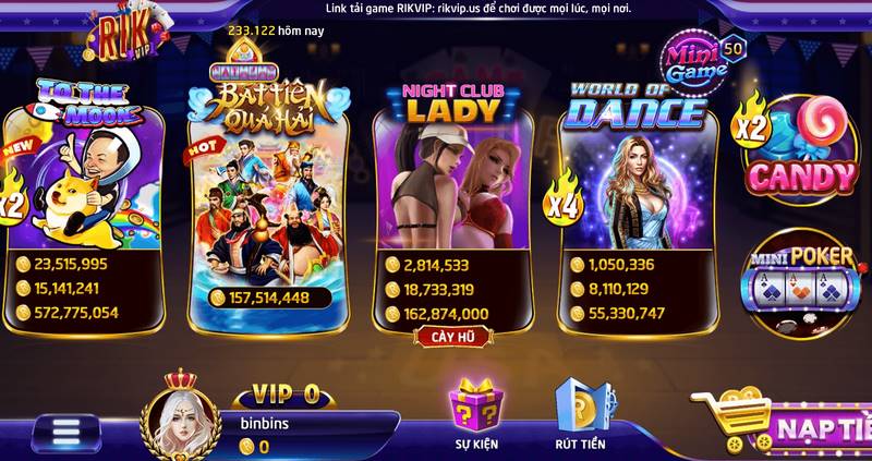 Đa dạng game đổi thưởng có tỷ lệ thưởng lớn